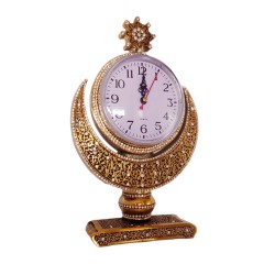 Islamic Clock, Islamic Table Decor, Ornate Islamic Masterpiece, Oriental Motifs Clock 