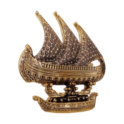 99 Name of Allah Trinket, Ship Shape, Islamic Table Decor, Gold Color