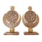 Trinket Set, Allah (SWT) and Mohammad (PBUH) Words Trinket Set, Islamic Table Decor, Golden Color