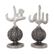 Trinket Set, Allah (SWT) and Mohammad (PBUH) Words Trinket Set, Islamic Table Decor, Silver Color