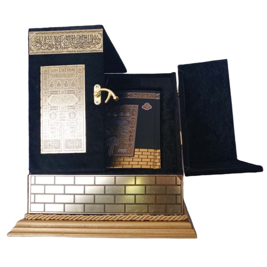 The Noble Qur’an, Mus'haf Shareef, Elegant Packaging in the Shape of the Kaaba Sharifa, Clear and Easy to Read Font , Islamic gift