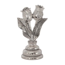 Trinket Set, Allah (SWT) and Mohammad (PBUH) Words Trinket Set, Islamic Table Decor, Silver Color