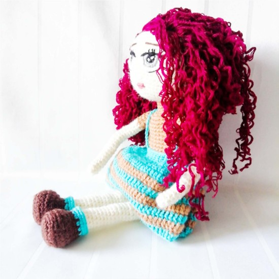 Amigurumi Doll for Kids, Amigurumi Toys, Crochet Doll, Organic Syrian Handmade Soft Amigurumi Toy, Amigurumi Sleeping Friend