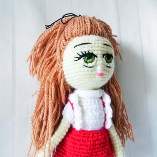 Amigurumi Doll for Kids, Amigurumi Toys, Crochet Doll, Organic Syrian Handmade Soft Amigurumi Toy, Amigurumi Sleeping Friend