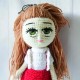 Amigurumi Doll for Kids, Amigurumi Toys, Crochet Doll, Organic Syrian Handmade Soft Amigurumi Toy, Amigurumi Sleeping Friend