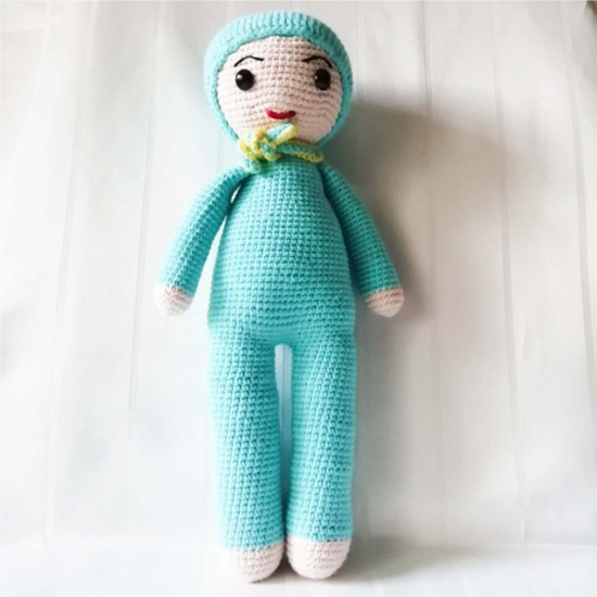 Amigurumi Doll for Kids, Amigurumi Toys, Crochet Doll, Organic Syrian Handmade Soft Amigurumi Toy, Amigurumi Sleeping Friend