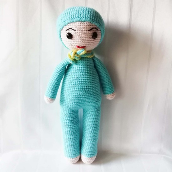 Amigurumi Doll for Kids, Amigurumi Toys, Crochet Doll, Organic Syrian Handmade Soft Amigurumi Toy, Amigurumi Sleeping Friend