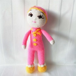 Amigurumi Doll for Kids, Amigurumi Toys, Crochet Doll, Organic Syrian Handmade Soft Amigurumi Toy, Amigurumi Sleeping Friend