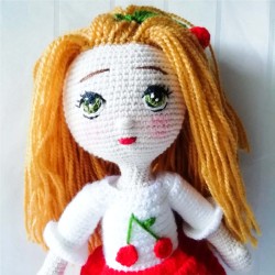 Amigurumi Doll for Kids, Amigurumi Toys, Crochet Doll, Organic Syrian Handmade Soft Amigurumi Toy, Amigurumi Sleeping Friend