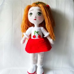 Amigurumi Doll for Kids, Amigurumi Toys, Crochet Doll, Organic Syrian Handmade Soft Amigurumi Toy, Amigurumi Sleeping Friend