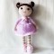 Amigurumi Doll for Kids, Amigurumi Toys, Crochet Doll, Organic Syrian Handmade Soft Amigurumi Toy, Amigurumi Sleeping Friend