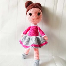 Amigurumi Doll for Kids, Amigurumi Toys, Crochet Doll, Organic Syrian Handmade Soft Amigurumi Toy, Amigurumi Sleeping Friend