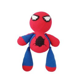 Spider Man Crochet Doll, Amigurumi Doll for Kids, Amigurumi Toys, Crochet Doll, Amigurumi Sleeping Friend