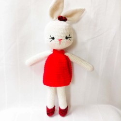 Amigurumi Rabbit Toy, Amigurumi Doll for Kids, Amigurumi Toys, Crochet Doll, Amigurumi Sleeping Friend