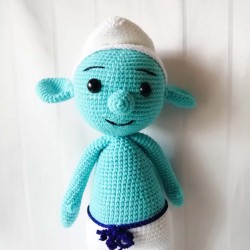 Smurf Amigurumi Doll, Amigurumi Doll for Kids, Amigurumi Toys, Crochet Doll