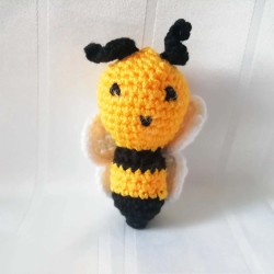 Amigurumi Bee Toy, Animal Crochet Doll, Amigurumi Doll for Kids, Amigurumi Toys, Crochet Doll