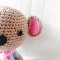 Amigurumi Mouse Toy, Animal Crochet Doll, Amigurumi Doll for Kids, Amigurumi Toys, Crochet Doll