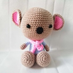 Amigurumi Mouse Toy, Animal Crochet Doll, Amigurumi Doll for Kids, Amigurumi Toys, Crochet Doll