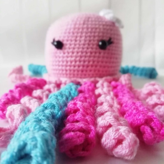 Amigurumi Octopus Toy, Animal Crochet Doll, Amigurumi Doll for Kids, Amigurumi Toys, Crochet Doll