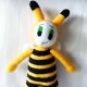 Bee Amigurumi Toy, Animal Crochet Doll, Amigurumi Doll for Kids, Amigurumi Toys, Crochet Doll