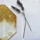 Resin Coaster, Coaster Set 4-White and Gold