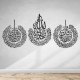 Surah Al-Falaq, An-Nas, Al-Ikhlas, 7mm Shine Acrylic Wooden Islamic Home Decor, Islamic Art, Islamic Calligraphy, Islamic Wall Art