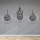 Surah Al-Falaq, An-Nas, Al-Ikhlas, 7mm Shine Acrylic Wooden Islamic Home Decor, Islamic Art, Islamic Calligraphy, Islamic Wall Art