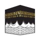 3D Kabe Decor, Glossy Acrylic and Black Wood Islamic Wall Art, SHAHADA on KAABA Design, Gift For Muslim, Kufic Script